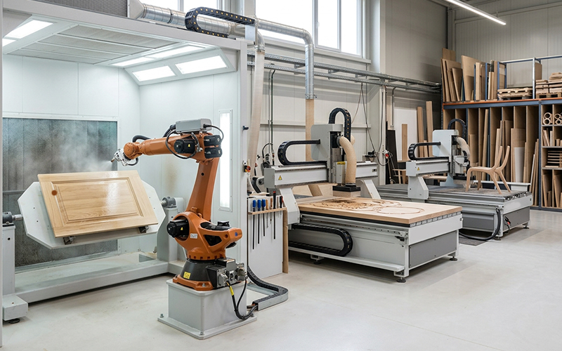 Furniture Manufacturing Automation — From Spraying to Polishing